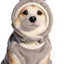 Pet Costume for Small Dogs Cats,Halloween Hoodies Winter Puppy Coat Outfits Funny Pajamas Clothes for Christmas Party,Grey Bunny L