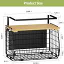 Magnetic Shelf for Fridge: Fruit Potato and Onion Storage Bin - Magnetic Spice Rack for Refrigerator & Kitchen Counter - Pantry Organizers and Storage
