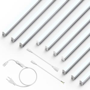 Ensenior 4FT LED Shop Lights, T5 6500K Super Bright Garage Lighting, 10Pack