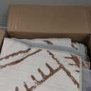 LIVEBOX Western 5x7 Area Rug, Beige Washable Rugs for Living Room Bedroom, Non Slip Moroccan Tribal Rug Low Pile Geometric Soft Boho Area Rugs Diamond Carpet for Dining Room, Nursery Room, Playroom