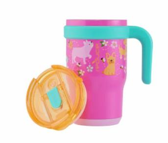 Reduce 14oz Spillproof Cup with 2 in 1 Lid Pink