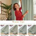 H.VERSAILTEX Blackout Curtains Thermal Insulated Window Treatment Panels Room Darkening Blackout Drapes for Living Room Back Tab/Rod Pocket Bedroom Draperies, 52 x 45 Inch, Light Sage, 2 Panels