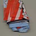 Happy Birthday Backdrop Banner 70.8X43.3 inches, Red and Blue Stripes Cartoon Window Kite Photography Background for Cat in The Hat Birthday Decoration