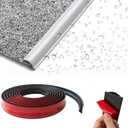 3ft Carpet Edge Trim, Carpet to Tile Transition Strip, Flexible Cuttable Floor Transition Strip, Threshold Cover for Doorways with a Height Less Than 5 mm Gray