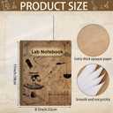 2 x Chemistry Lab Notebook Vintage Laboratory Notebook Quad Ruled Science Lab Book 8.5'' x 11'' for Student Research Graphing Engineering Computation Physics Ink Proof 104 Page Coil Binding