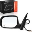 A-Premium Driver Side Power Door Mirror Compatible with Toyota Corolla 2009 2010 2011 2012 2013 - Heated Manual Folding Black Outside Rear View Mirror - North America Built - Replace# 8794012D80