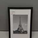 upsimples 8x12 Picture Frame, Display Pictures 6x8 with Mat or 8x12 Without, Wall Hanging Photo Frames, Black, 1 Pack