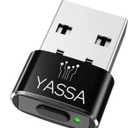 2 x Yassa Mouse Jiggler, Undetectable, USB Mouse Mover with Switch Button, Automatic Jiggler with 3 Jiggle Modes, Safe, Secure, Keep Computer/Laptop Awake, Black