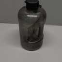 ZULU Goals 64oz Half Gallon Plastic Water Bottle with Straw and Time Marker | Large Reusable Jug with Handle and Leak Proof Lid for All Day Hydration, Gym and Outdoors, Gift Ready, Grey, 1 Pack