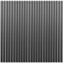 Deck Balusters, 26 Inch, Straight Flat Baluster, Black, Metal Deck Stairs Railing, 25 Pack Hollow Rectangle Deck Balusters for Deck Railing