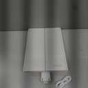 deweisn Floor Mount Tri-Fold Lighted Vanity Mirror with 21 LED Lights, Touch Screen and 3X/2X/1X Magnification, Two Power Supply Modes Make Up Mirror,Travel Mirror (White)