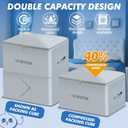 Ultra Space Saving Self Compression Organizer, Heavy Duty Moving Bags for Comforters Blankets Bedding Duvet, X-Large (2-Pack) Closet Organizers for Quilts