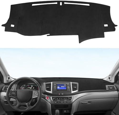 YOJOJOCO Dash Cover for Honda Pilot 2016-2022 & Ridgeline 2017-2025 & Passport 2019-2025 Accessories Flannel Dashboard Cover Dash Mat Center Console Cover Sunshield Protector Pad