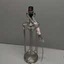 Lamp for Living Room, Base Silver Metal, good Decoration.  19 " Inches Tall.