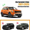 KINGGERI 330LBS All Aluminum Roof Rack Cross Bars Fit for Kia Sorento X-Line & X-Pro 2021 2022 2023 2024 2025 2026 (With Raised Side Rails), Lockable Roof Rails Crossbars Rooftop Luggage Racks Carrier