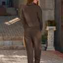KFUBUO Fall Outfits for Women 2025 2 Piece Lounge Sets Long Sleeve Sweatshirt and Wide Leg Pants Tracksuits Casual Sweatsuit