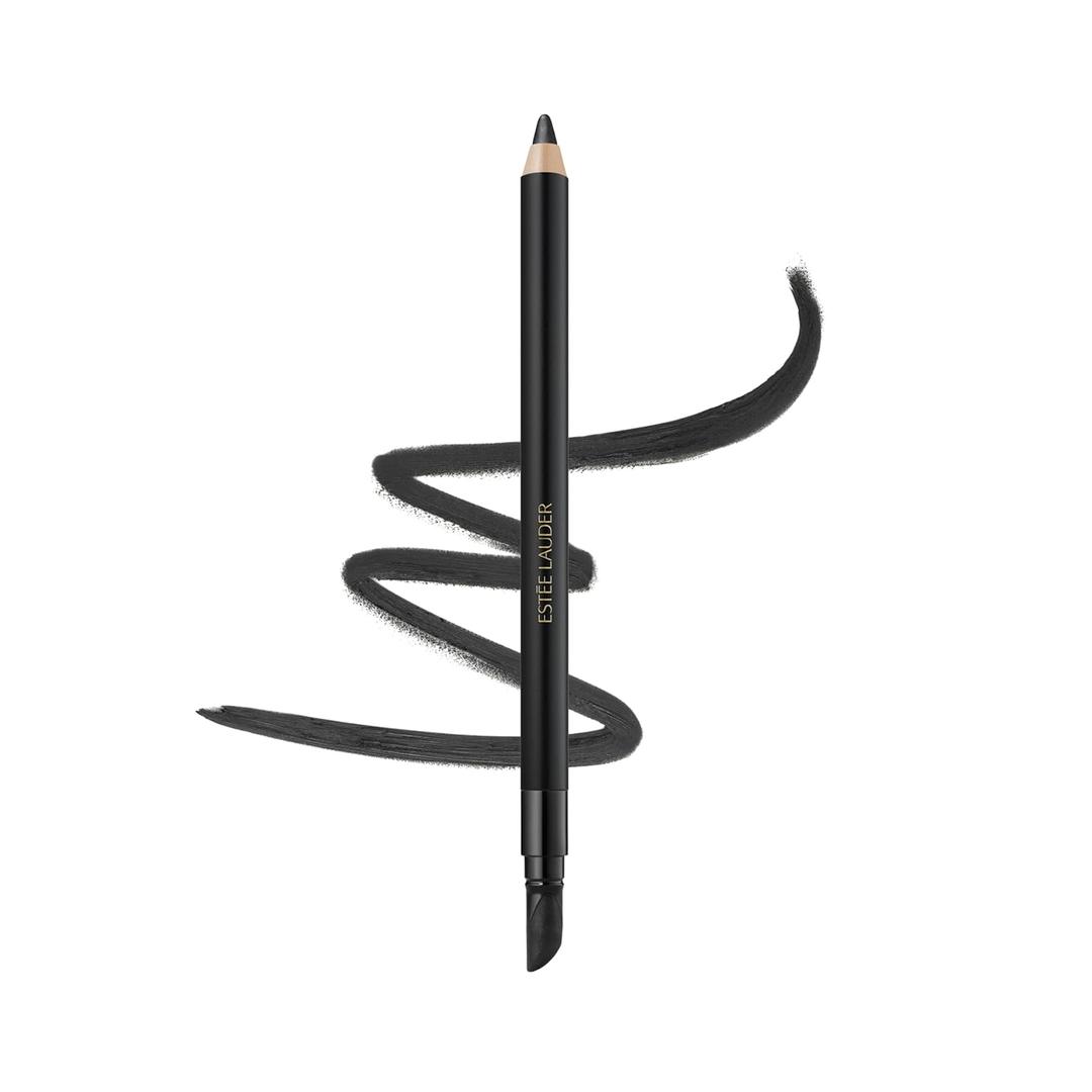 Este Lauder Double Wear Long-Lasting 24H Waterproof Gel Eyeliner Pencil (01 Onyx - Blackest black with a matte finish)