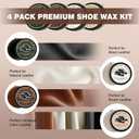 12Pcs Polish Kit for Men & Women - 4 Various Brushes, Black Brown Neutral Mink Oil with Luxurious Box for Shoes, Boots Shine Care Kit,Christmas Gifts for Dad Mom Boyfriend Husband Brother Grandpa
