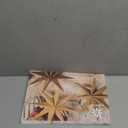 SUNBEAUTY 8-Pointed 12 Inch Paper Star Lanterns Brown Wooden Christmas Lanterns Hanging Lamp Paper Decorations Shade Wedding Birthday Christmas Home Party Decorations