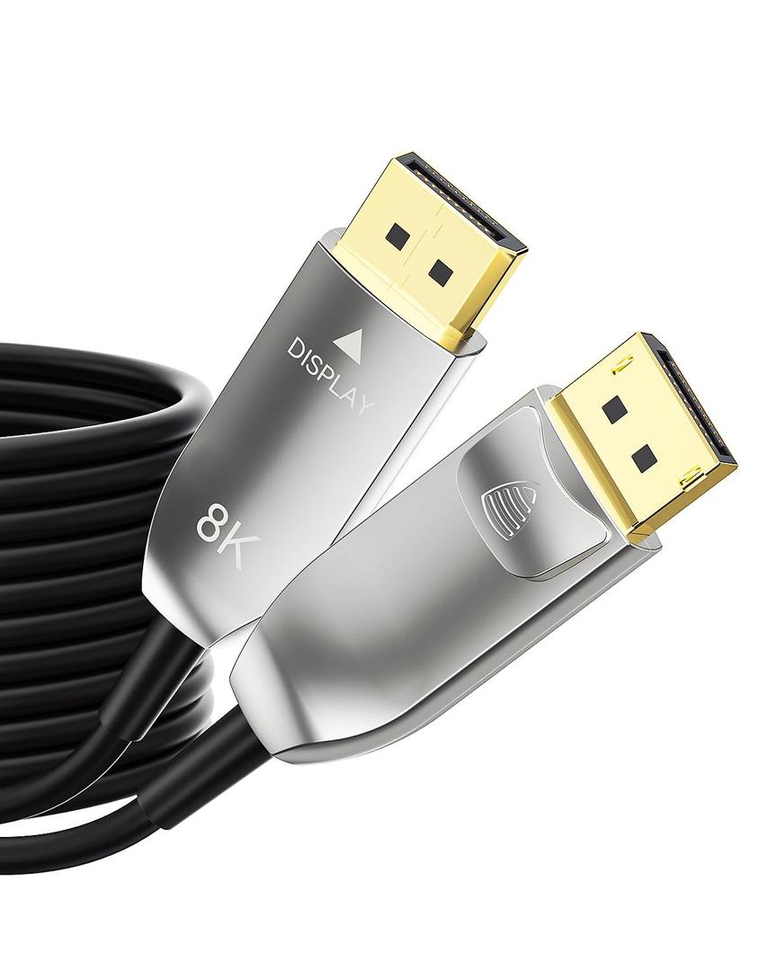 DisplayPort to DisplayPort Cable High Speed Display Port Cable DP Cable Compatible with Gaming PCs, Gaming Monitor, Multi-Monitor, G-Sync & FreeSync DSC-Free-30FT