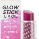 Pacifica Lipstick Oil  Glow Stick Lip Tint Oil - Hydrating Tinted Lip Balm with Vitamin E for Moisturized Lips, Sheer Tint & Natural Gloss, Vegan & Cruelty-Free, 0.14 oz (Sunrise)