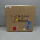 Gadroad Round End Table with Storage Shelf, 2 Tier Farmhouse Side Table Nightstand for Living Room, Bedroom, Wood Tabletop & Black Metal Frame, Brown 15.7 * 15.7 * 23.0inches