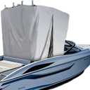 Marine T-Cover, Boat Console Top CoverOutdoor Marine Marine Grade Canvas Full Cover (Small 90" L x 66" W x 87" H)