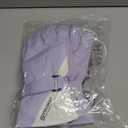 Anidker Ski Gloves for Men Women, Waterproof Touch Screen Gloves with Anti-Loss Buckle Lanyard and Wrist Strap (Medium, Purple)