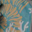 Tritard Coastal Area Rugs Nautical Beach Themed Non-Slip Machine Washable Rugs Modern Floor Carpet for Living Room Bedroom, 8x10, Teal and Turquoise