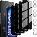 Lesakit Privacy Screen Protector for iPhone 16 Plus