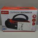GPX BC232R Portable TopLoading CD Boombox with AM/FM Radio and 3.5mm Line in for MP3 Device  Red/Black