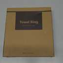 YOHOM Suction Cup Towel Ring Hand Towel Holder for Bathroom Vacuum Suction Washcloth Holder Dish Towel Hanger for Shower Wall No Drill Stainless Steel Brushed Finish (Silver)