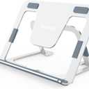 Yangkelly Tablet Stand Foldable and Adjustable, Aluminum Alloy Desktop Holder Drawing Stands Dock for iPad 7 to 12.9, Foldable Mobile Phones, Surfaces etc (Silver)