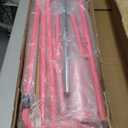 Gymnastic Bars for Kids with Adjustable Height, Folding Gymnastic Training Kip Bar, Expandable Horizontal Bar for Home (Pink with Mat)