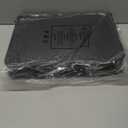 Anbte 2ft Folding Camping Table Max 29.5", 3 Adjustable Height Aluminum Small Folding Table with Storage Net & Portable Handle, Lightweight, for Travel Outdoor Beach Picnic Camp, 23.2" x 16", Black