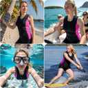 Wetsuit Vest for Men Women, 3mm Front Zipper Neoprene Wet Suit Top Sleeveless Jacket for Scuba Diving Kayaking Surfing Swimming, Large 