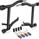 1997-2008 Saddlebag Guards Tip-Over Crash Bars Rails Rear Saddlebag Support Bracket Protection Kit Fit for Harley Touring Street Glide Road Glide Road King Electra Glide Ultra Limited