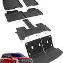Car Floor Mats for Hyundai Palisade 2026 7/8 Seats Hybrid Full Set 5PCS | TPE Material All Weather Easy-install Odorless Waterproof Non-slip Easy-clean Handle Hevy Spills Not Fits Fuel Model