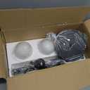 YHTlaeh Floor Lamp Modern 3 Globe for Living Room Bright Lighting LED Standing Light for Bedrooms Offices (Black)