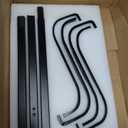 Pool Outdoor Towel Rack, 4 Bars Metal Heavy Duty Never Tilt for Pool Hot Tub Spa Towel Dying Rack, Towel Stand (3.6FT High (Black))