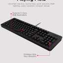 Lenovo Legion K310 RGB Wired Gaming Keyboard - Ultra-Fast Reaction Time with Tactile Keys, Quiet Key Membrane Switches, Silent Operation, RGB Illumination - Water Resistant & Compact Design