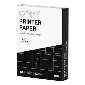 M&G Multipurpose Copy Printer Paper, 8.5 x 11, 20lb, 1 Ream (500 Sheets), 95 Bright, White