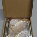 DOYOLLA Christmas Stocking Holders Xmas Fireplace Hanger Hooks Holiday Mantel Garland Clips Metal Grips Set of 4(Gold)