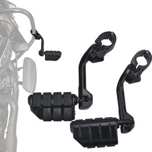 Motorcycle Highway pegs 1.25'' Highway Footpegs Foot Pedals Engine Guard Long Angled Adjustable foot Pegs Mount For Harley Touring Electra Glide Dyna Fat Boy Softail Sportster XL 1200 883,ESUBOSHI