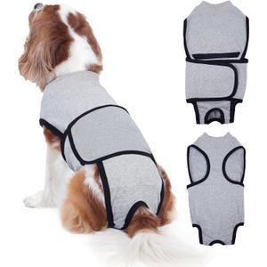 Nanaki Dog Surgery Suit Female Spay-Male Neuter Onesie for Surgery, Abdominal Wounds Bandages, Post-Op Wear Protective Dog Pajamas Recovery Suit, Soft E-Collar Alternative Prevent Licking, M