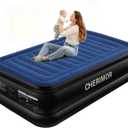 CHERIMOR Twin XL Air Mattress with Built in Pump, Upgraded 80" Length, 18" Raised Twin Blow Up Mattress, Multi-Layer Leakproof & Support 500 lbs, 2-Min Fast Inflation Air Bed for Home Camping Guests