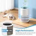 2-Pack AP100 AP102 Replacement Filter Compatible with AromaRoom AP100-A, AP100-B, AP100-C, AP102 & Core Mini Air Purifiers, 3-in-1 H13 HEPA and Activated Carbon Filter, White