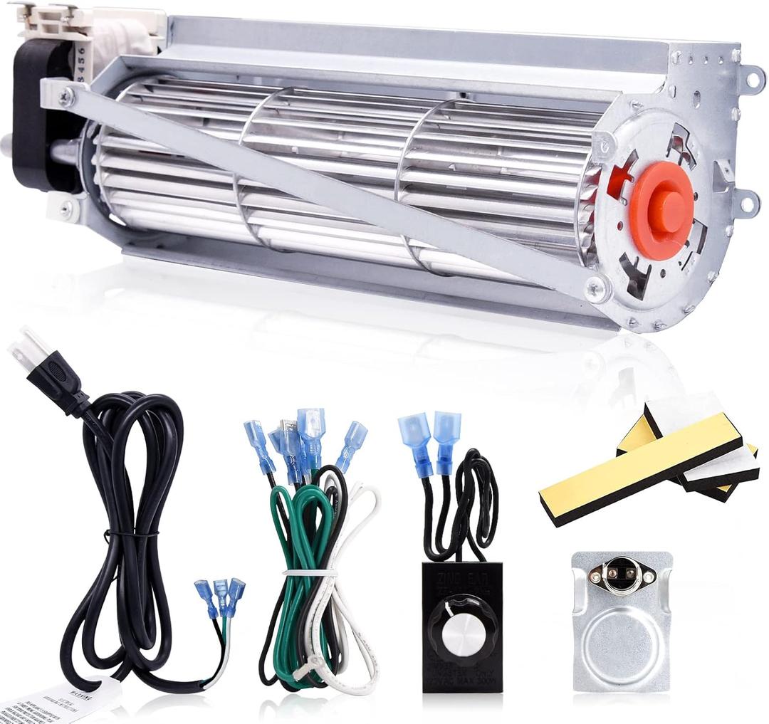 GFK4B Blower Fan Kit for Heatilator NDV4236I, Temco, Majestic, Lennox, Monessen, CFM, Vermont Castings Fireplaces, Rotom HB-RB74K R7-RB74K. FK4 GFK4A GFK4 Heatilator Fireplace Replacement Parts.