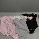 Hudson Baby Unisex Baby Cotton Bodysuits, Girl Mommy, 3-6 Months