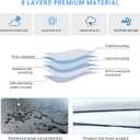 MORNYRAY Tire Covers 4 Pack,Waterproof Anti-UV Snow Sun Rain Tire Covers for RV,Truck, SUV, Trailer, Camper.